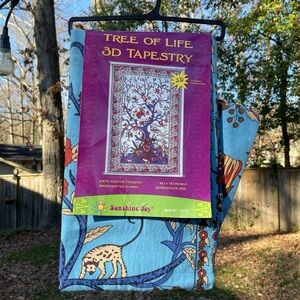 Blue Tree of Life 3D Tapestry “Sunshine Joy”